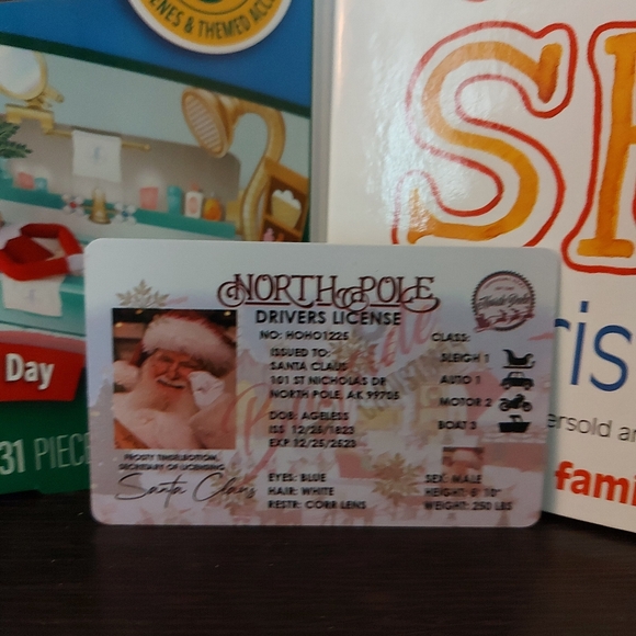 Elf on the Shelf Girl & book w/ 3 Pop-Up  Scenes & Santa's Driver's license! - Picture 3 of 8